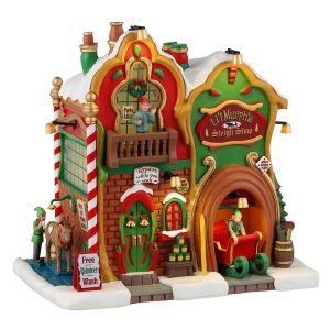 Negozio di Slitte Li'l Murph's Sleigh Shop H 18 cm Edificio Illuminato Lemax - 45264