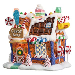 Negozio di Caramelle The Candy Shop H 17 cm Edificio Illuminato Lemax - 75181