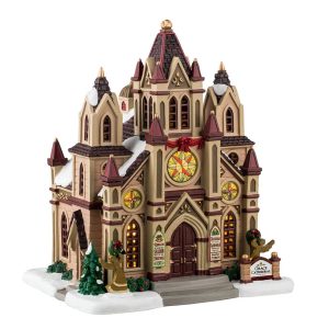 Cattedrale Grace Cathedral H 21 cm Edificio Illuminato Lemax - 45255