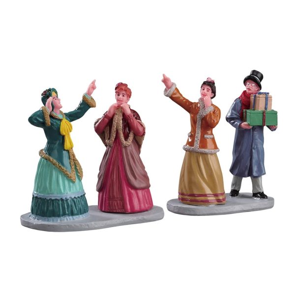 Compere tra le Vetrine Window Shoppers H 7 cm, set da 2 pezzi Personaggio Lemax - 62451