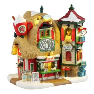 Il Rifugio della Bevanda Speziata The Eggnog Bar H 20 cm Edificio Illuminato Lemax - 45263