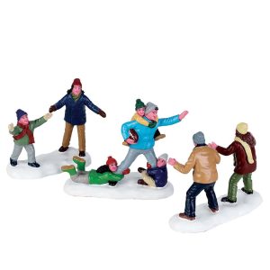 Partita in Famiglia Family Football H 7 cm, set da 3 pezzi Personaggio Lemax - 72535