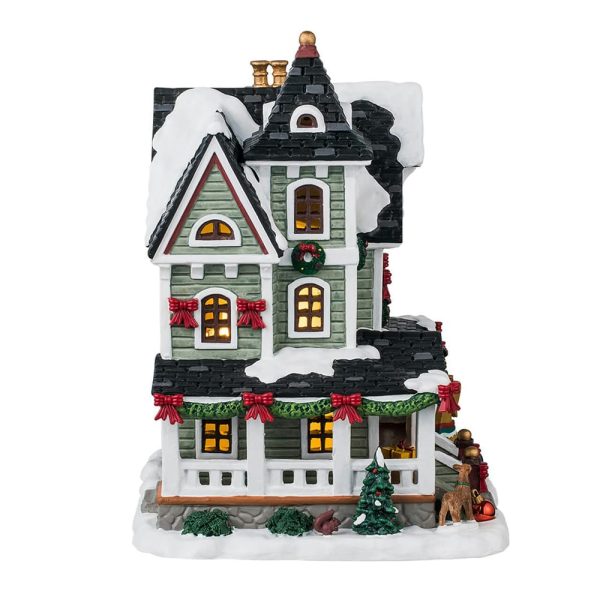 Natale a Casa Whitbey Residence H 20 cm Edificio Illuminato Lemax - 45243 - immagine 3