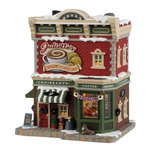Caffetteria Juliette's Croissant & Coffee Shop H 20 cm Edificio Illuminato Lemax - 45251