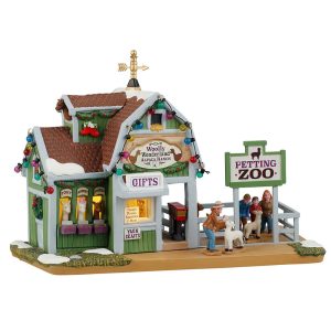 Fattoria degli Alpaca Wolly Wonderland Alpaca Ranch H 13 cm Edificio Illuminato Lemax - 45239