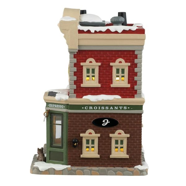 Caffetteria Juliette's Croissant & Coffee Shop H 20 cm Edificio Illuminato Lemax - 45251 - immagine 2