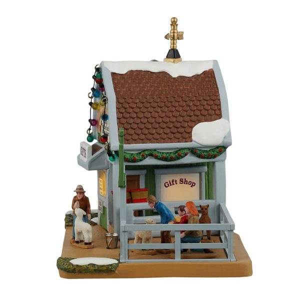 Fattoria degli Alpaca Wolly Wonderland Alpaca Ranch H 13 cm Edificio Illuminato Lemax - 45239 - immagine 2