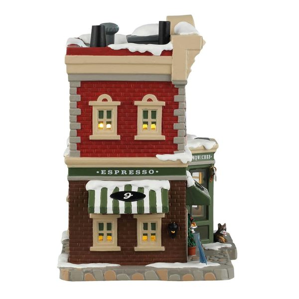 Caffetteria Juliette's Croissant & Coffee Shop H 20 cm Edificio Illuminato Lemax - 45251 - immagine 3