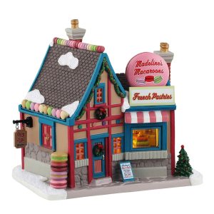 Boutique dei Macarons Madeline's Macaroons H 17 cm Edificio Illuminato Lemax - 45246