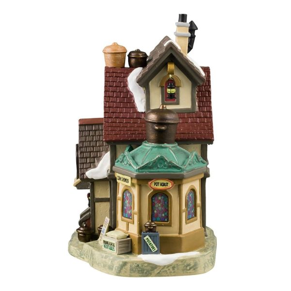 Tavola Calda The Iron Pot  H 18 cm Edificio Illuminato Lemax - 45262 - immagine 2
