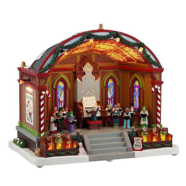 Concerto di Natale Christmas at the Park Pavilion H 24 cm Giostra in Movimento Lemax - 45267 - immagine 2
