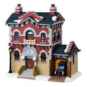Distretto di Polizia Precinct 12 Police H 20 cm Edificio Illuminato Lemax - 45249