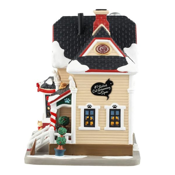 Toelettatura per Gatti Coco's Cat Grooming Spa H 19 cm Edificio Illuminato Lemax - 45259 - immagine 3