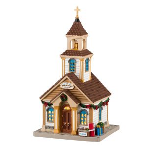 Chiesa The New Village Church H 23 cm Edificio Illuminato Lemax - 45261