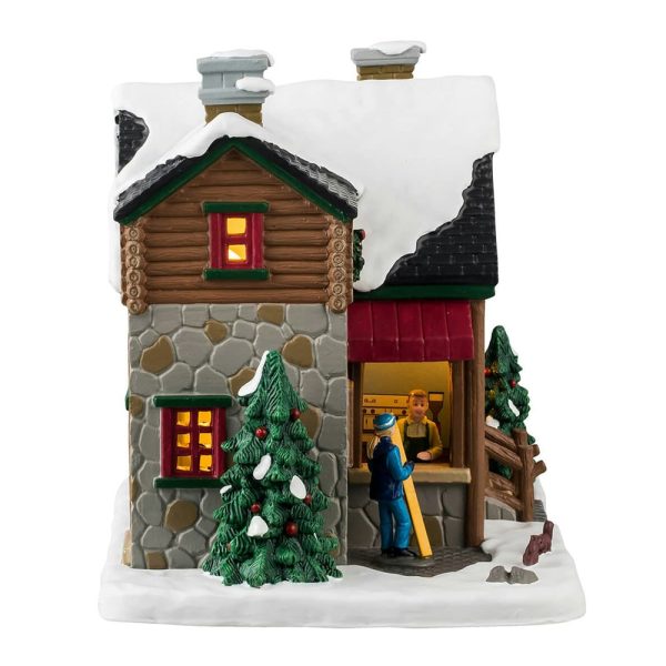 Caffetteria Sulle Neve Winter's Haven Cafè H 15 cm Edificio Illuminato Lemax - 45232 - immagine 3