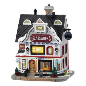 Bottega del Vetraio Glassworks H 22 cm Edificio Illuminato Lemax - 45245