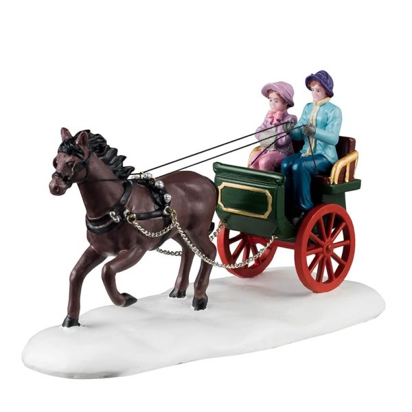 Giro in Carrozza Winter Carriage Ride H 8 cm Lemax - 43711
