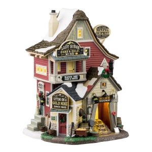 Miniera Lazy Gorge Gems & Gold Mine H 21 cm Edificio Illuminato Lemax - 45233