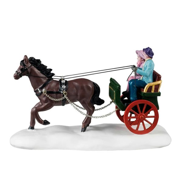 Giro in Carrozza Winter Carriage Ride H 8 cm Lemax - 43711 - immagine 4