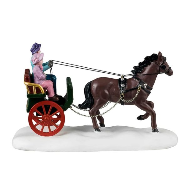 Giro in Carrozza Winter Carriage Ride H 8 cm Lemax - 43711 - immagine 3