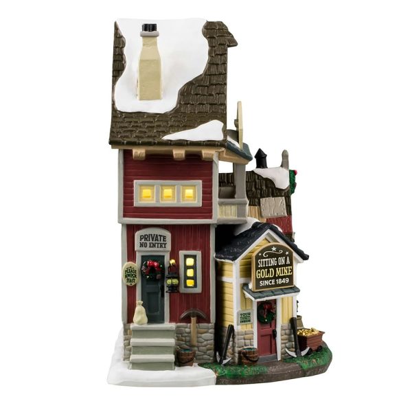 Miniera Lazy Gorge Gems & Gold Mine H 21 cm Edificio Illuminato Lemax - 45233 - immagine 3