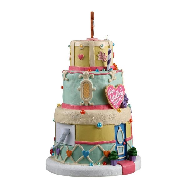 Laboratorio di Torte da Sposa Wendy's Wedding Cake H 23 cm Edificio Illuminato Lemax - 35095 - immagine 3