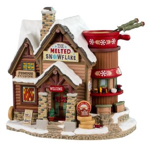 Osteria della Fonduta The Melted Snowflake H 18 cm Edificio Illuminato Lemax - 45231