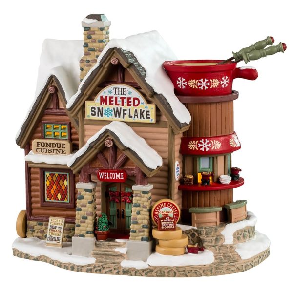 Osteria della Fonduta The Melted Snowflake H 18 cm Edificio Illuminato Lemax - 45231
