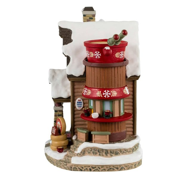 Osteria della Fonduta The Melted Snowflake H 18 cm Edificio Illuminato Lemax - 45231 - immagine 2