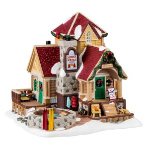 Resort Sunny Spring Lodge H 18 cm Edificio Illuminato Lemax - 45229