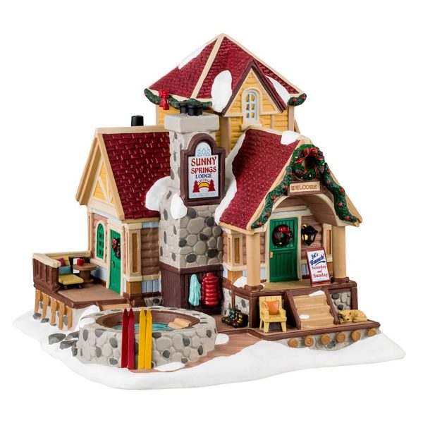 Resort Sunny Spring Lodge H 18 cm Edificio Illuminato Lemax - 45229