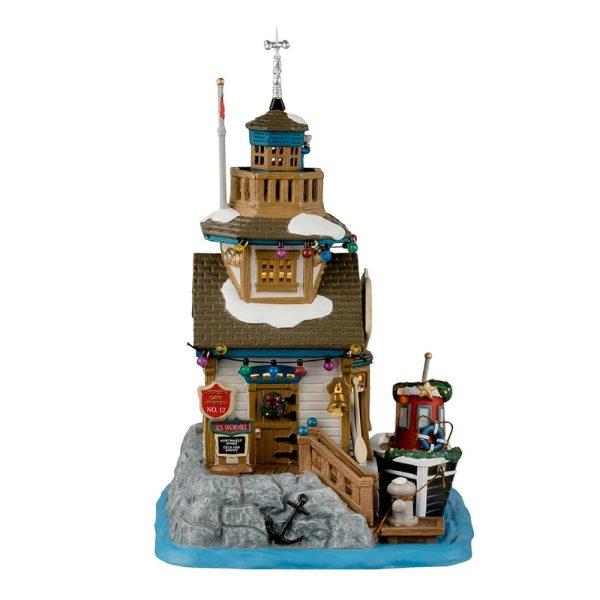 Porto Northstar Cape Harbor Master House H 25 cm Edificio Illuminato Lemax - 45236 - immagine 3