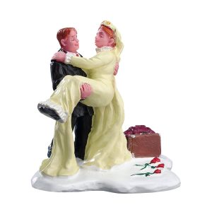 Novelli Sposi Just Married H 7 cm Personaggio Lemax - 42911