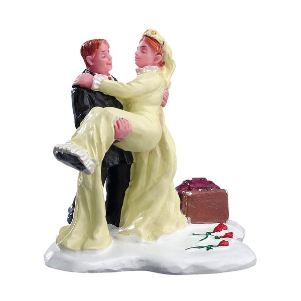 Novelli Sposi Just Married H 7 cm Personaggio Lemax - 42911
