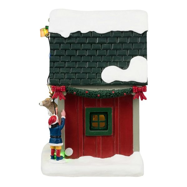 Casetta della Renna Dasher's Den H 13 cm Edificio Illuminato Lemax - 44331 - immagine 3