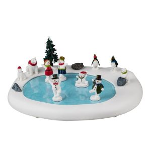 Pista di Pattinaggio Secret Snowman Ball 31 x 25 cm Scena in Movimento Lemax - 44320