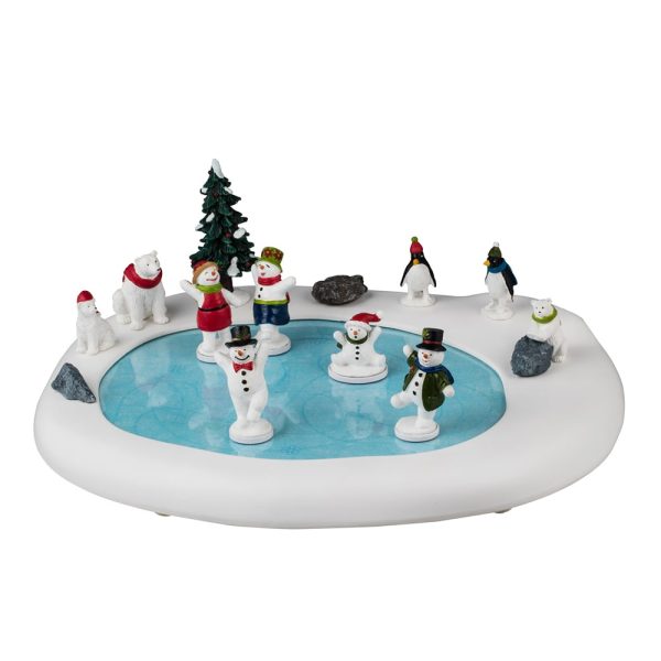 Pista di Pattinaggio Secret Snowman Ball 31 x 25 cm Scena in Movimento Lemax - 44320