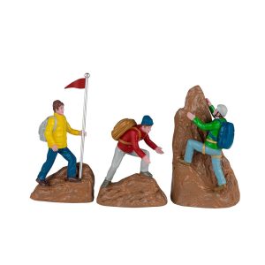 Scalatori Rock Climbers H 10 cm, set da 3 pezzi Personaggio Lemax - 42334