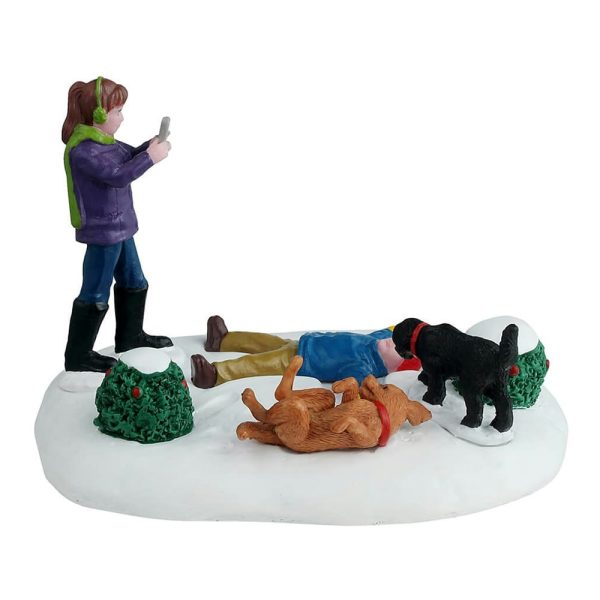 Angelo di Neve a Quattro Zampe Snow Angel's Best Friend H 7 cm Lemax - 43715 - immagine 2