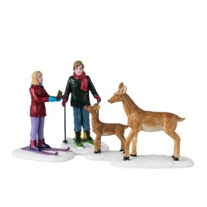 Incontri Inaspettati Friendly Wildlife H 7 cm, set da 4 pezzi Personaggio Lemax - 42312