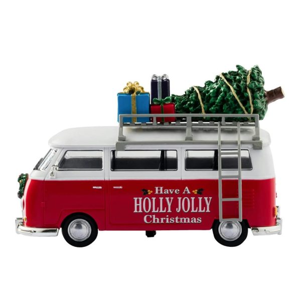 Pulmino di Natale Christmas Van H 8 cm Lemax - 43721 - immagine 2