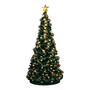 Albero di Natale Addobbato Jolly Christmas Tree H 24 cm Accessorio Illuminato Lemax - 24995