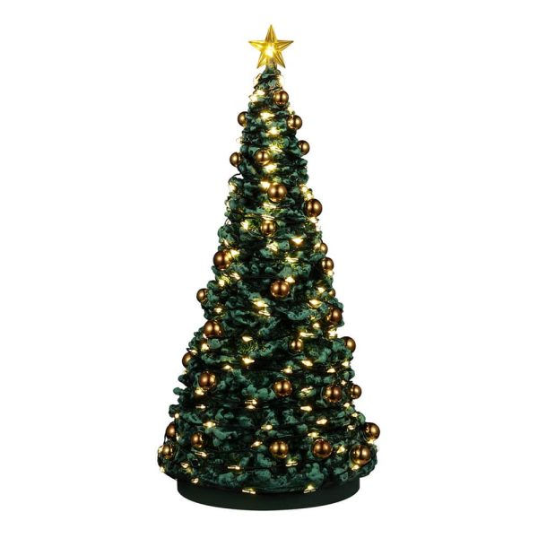 Albero di Natale Addobbato Jolly Christmas Tree H 24 cm Accessorio Illuminato Lemax - 24995