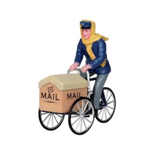 Postino in Bici Mail Delivery Cycle H 7 cm Personaggio Lemax - 22054
