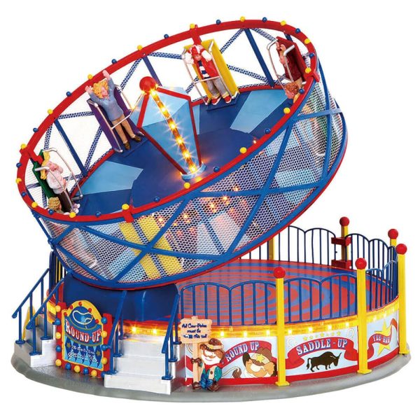 Giostra Girevole Round Up H 17 cm Giostra in Movimento Lemax - 24483 - immagine 2
