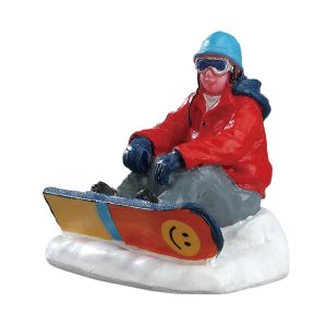 Pausa sulla Pista Snowboarding Breather  H 4 cm Personaggio Lemax - 42221