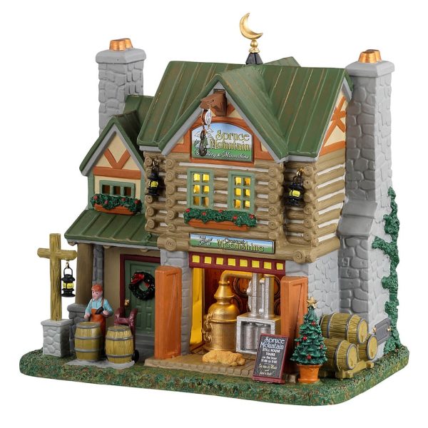 Distilleria Spruce Mountain Distillery & Moonshine H 17 cm Edificio Illuminato Lemax - 35076