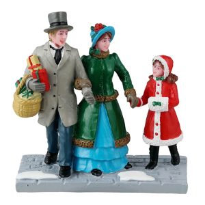 Shopping di Natale Christmas Eve Shopping H 7 cm Personaggio Lemax - 42315