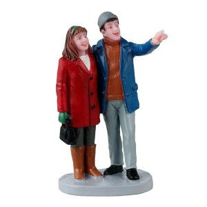 Uscita Romantica Christmas Date H 7 cm Personaggio Lemax - 42330