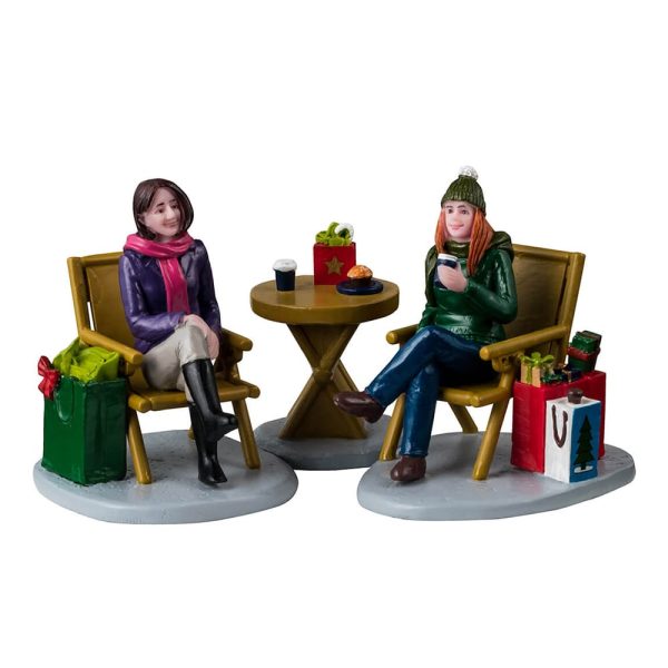 Pausa dallo Shopping Christmas Shopping Break H 6 cm, Set di 3 Pezzi Personaggio Lemax - 42350